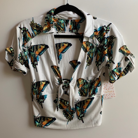 Free People Tops - ❌SOLD❌NWT Free People Butterfly Top Size Medium